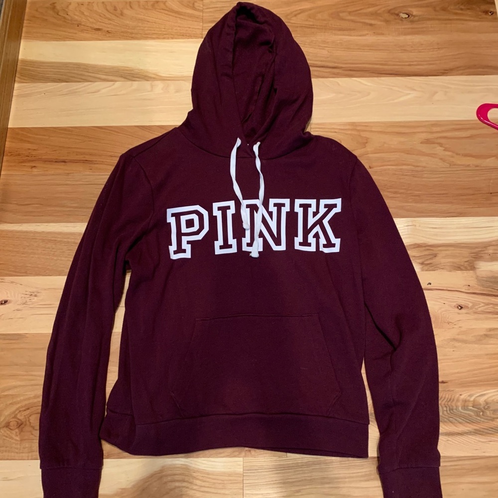 Maroon PINK Hoodie
